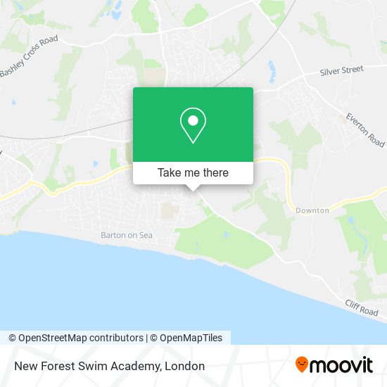 New Forest Swim Academy map