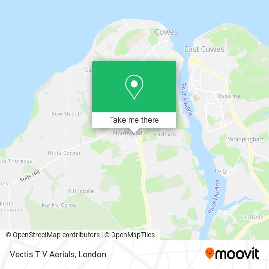 Vectis T V Aerials map