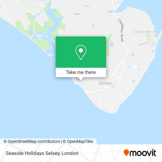 Seaside Holidays Selsey map