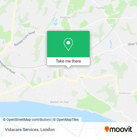 Vidacare Services map