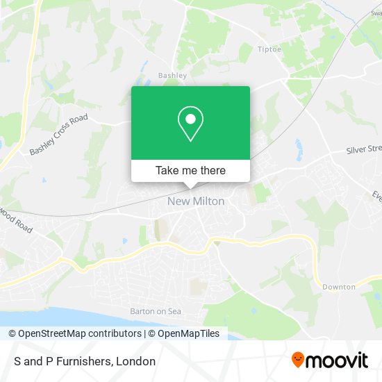 S and P Furnishers map