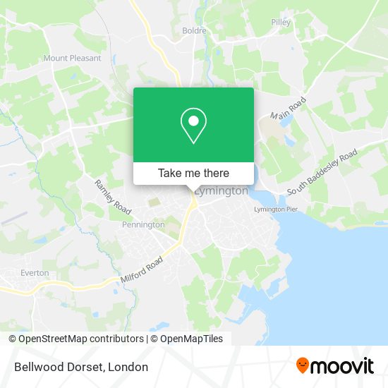 Bellwood Dorset map