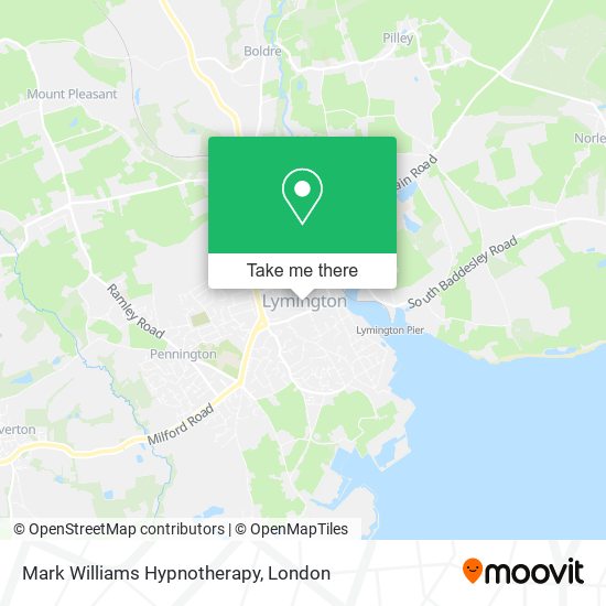 Mark Williams Hypnotherapy map
