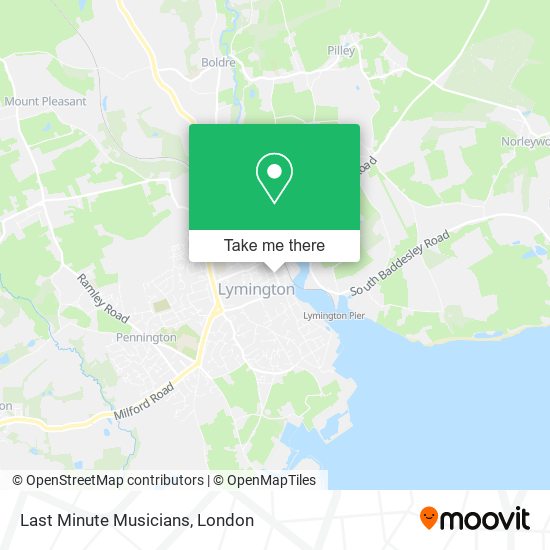 Last Minute Musicians map