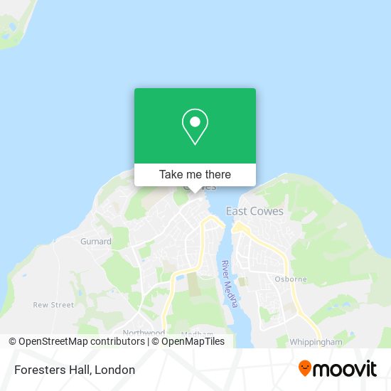 Foresters Hall map