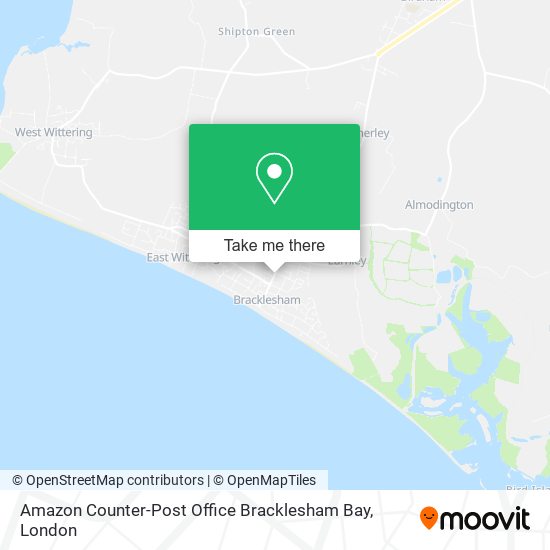 Amazon Counter-Post Office Bracklesham Bay map