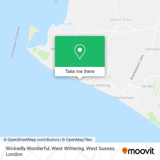 Wickedly Wonderful, West Wittering, West Sussex map