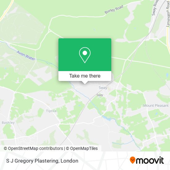 S J Gregory Plastering map