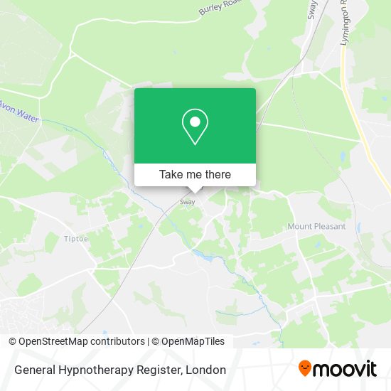General Hypnotherapy Register map
