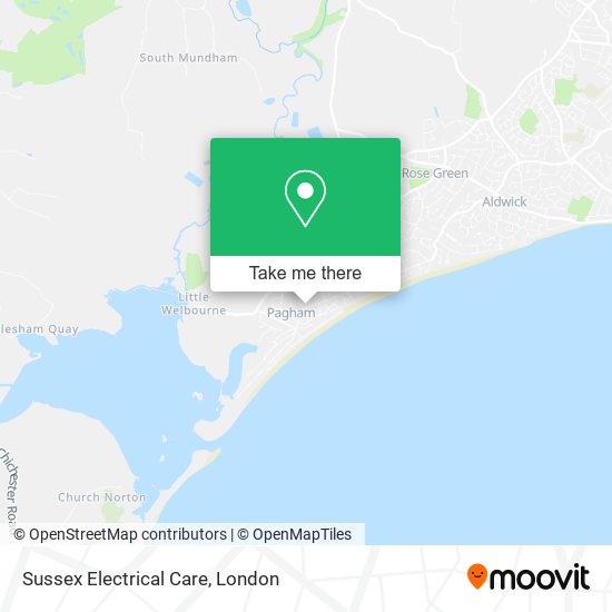 Sussex Electrical Care map