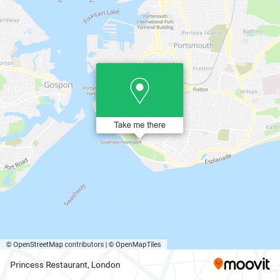 Princess Restaurant map