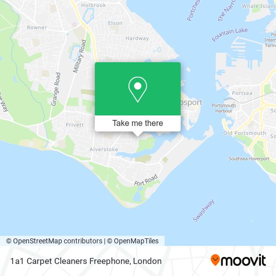 1a1 Carpet Cleaners Freephone map