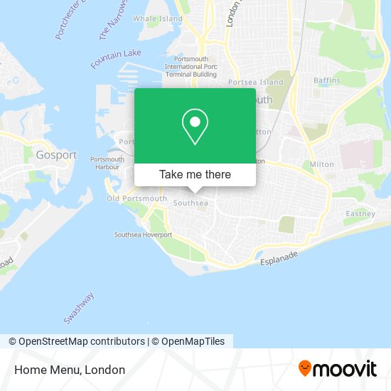 Home Menu map