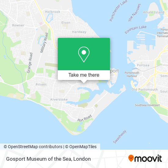 Gosport Museum of the Sea map