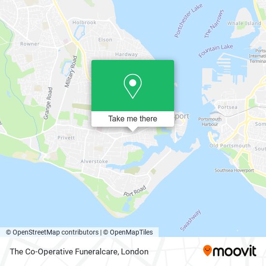 The Co-Operative Funeralcare map