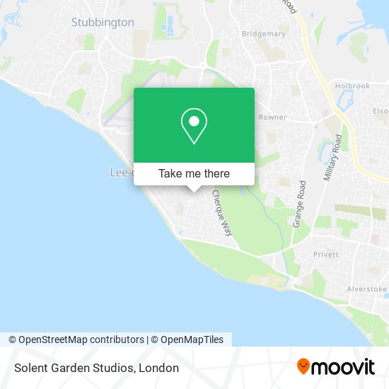 Solent Garden Studios map