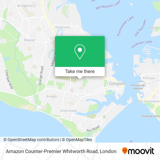 Amazon Counter-Premier Whitworth Road map