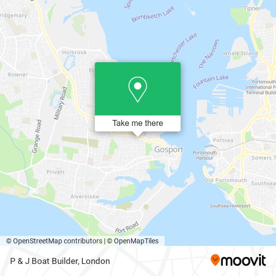 P & J Boat Builder map