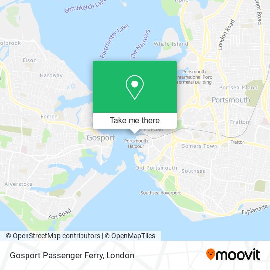 Gosport Passenger Ferry map