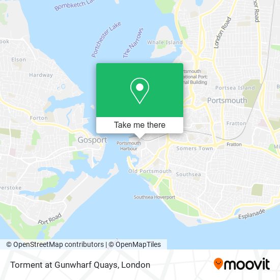Torment at Gunwharf Quays map