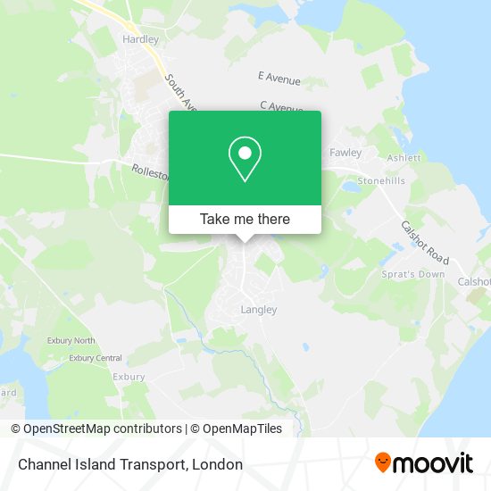 Channel Island Transport map