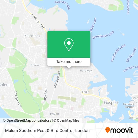 Malum Southern Pest & Bird Control map