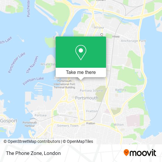 The Phone Zone map