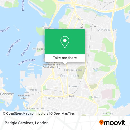 Badgie Services map