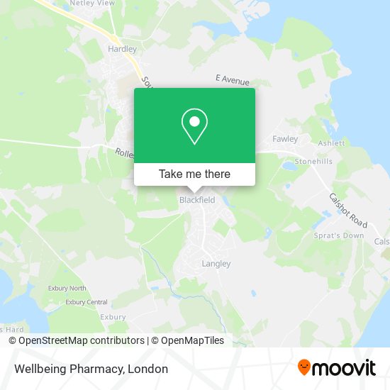 Wellbeing Pharmacy map
