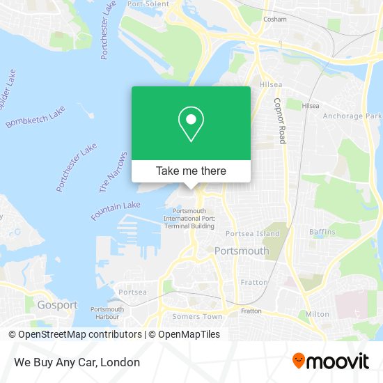 We Buy Any Car map