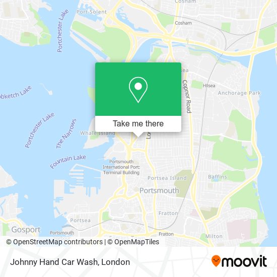 Johnny Hand Car Wash map