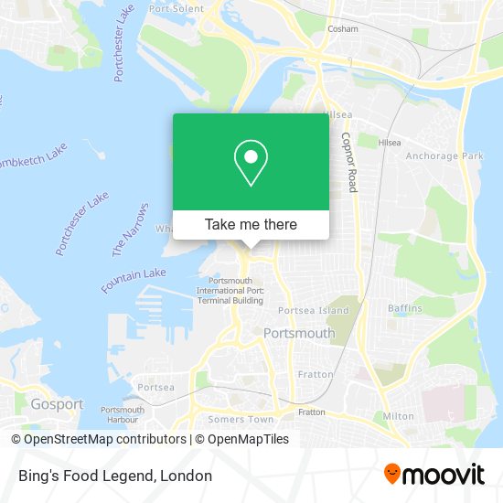 Bing's Food Legend map