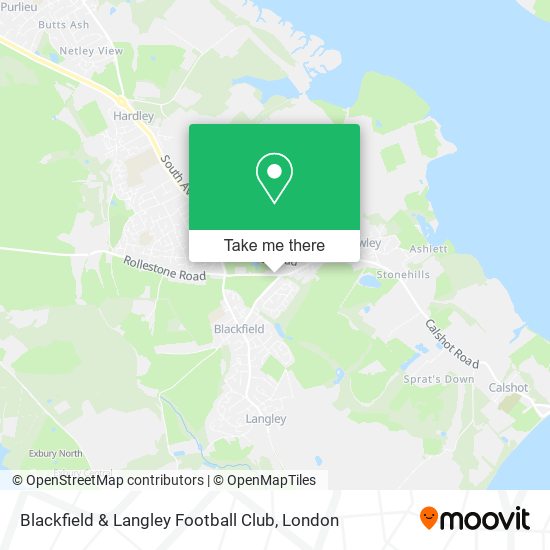 Blackfield & Langley Football Club map