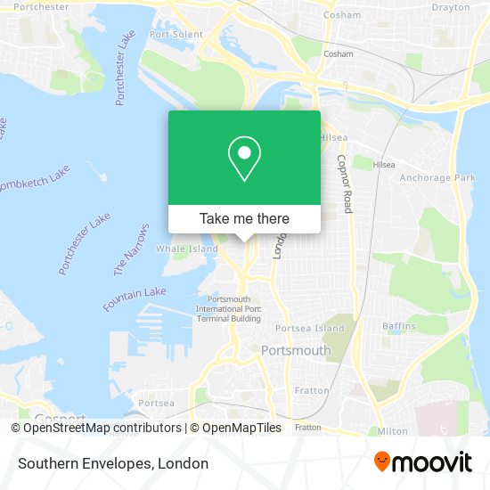 Southern Envelopes map