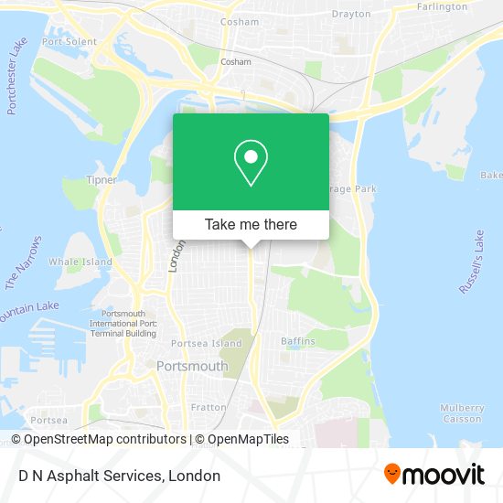 D N Asphalt Services map