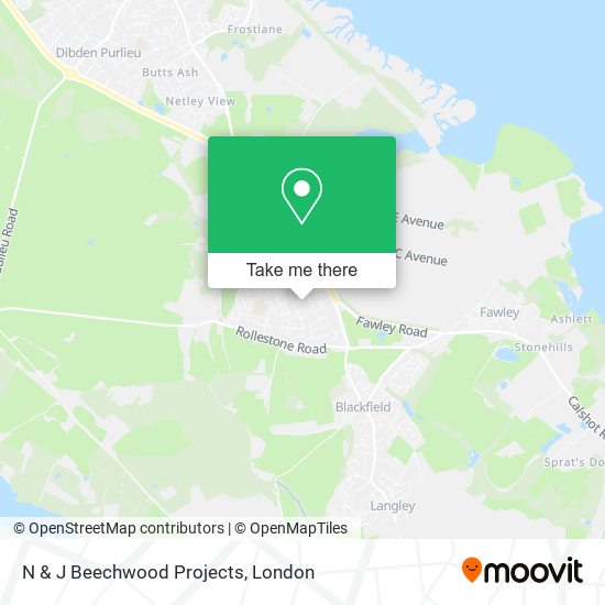 N & J Beechwood Projects map