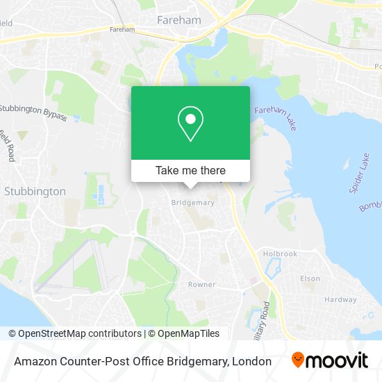 Amazon Counter-Post Office Bridgemary map