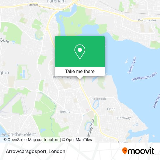 Arrowcarsgosport map