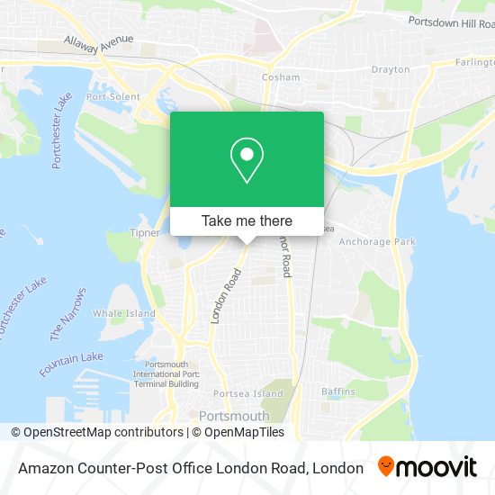 Amazon Counter-Post Office London Road map