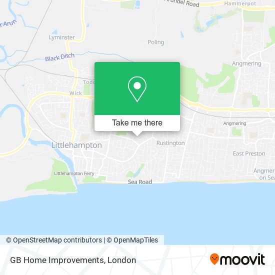 GB Home Improvements map
