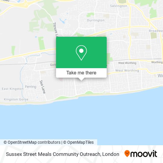 Sussex Street Meals Community Outreach map