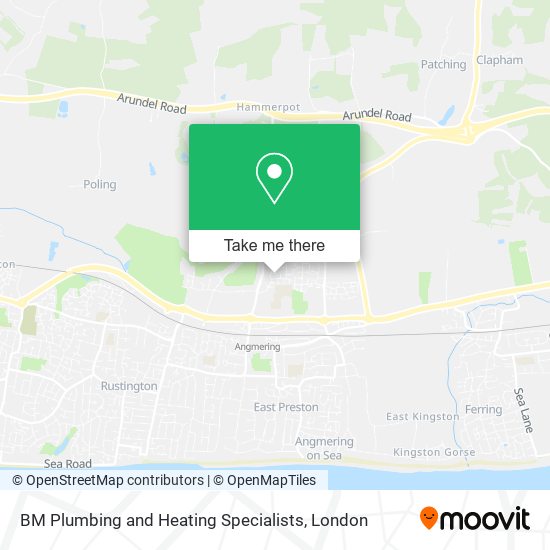 BM Plumbing and Heating Specialists map