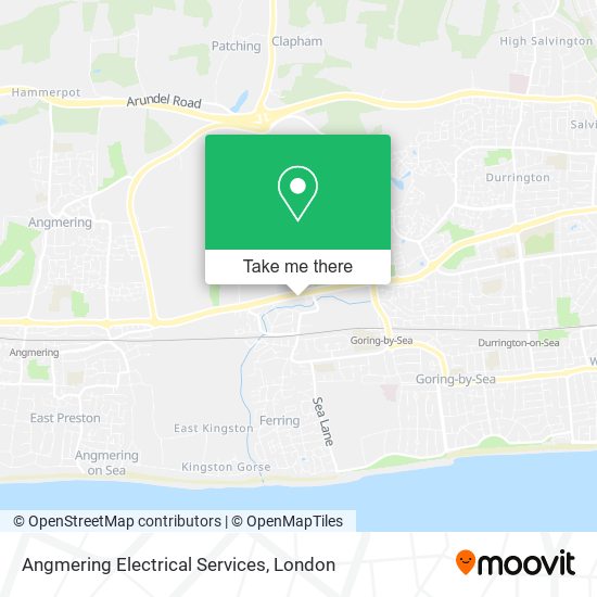 Angmering Electrical Services map