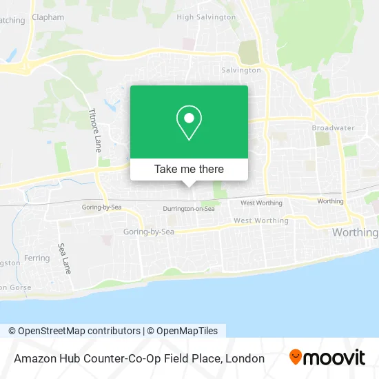 Amazon Hub Counter-Co-Op Field Place map