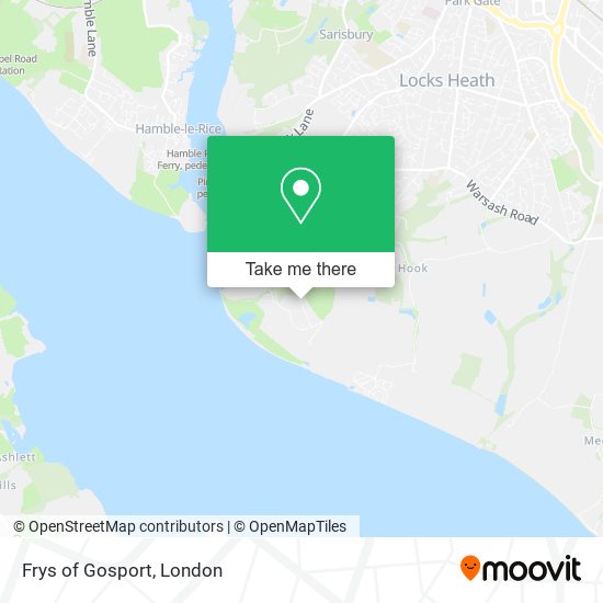 Frys of Gosport map