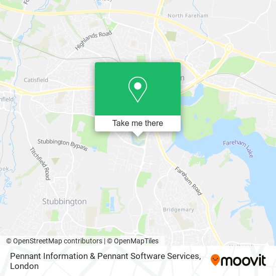Pennant Information & Pennant Software Services map