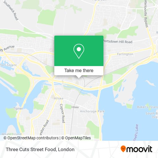 Three Cuts Street Food map