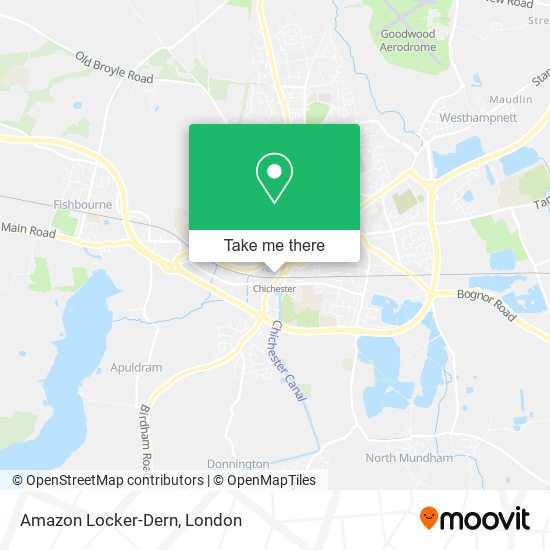 Amazon Locker-Dern map