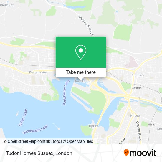 Tudor Homes Sussex map