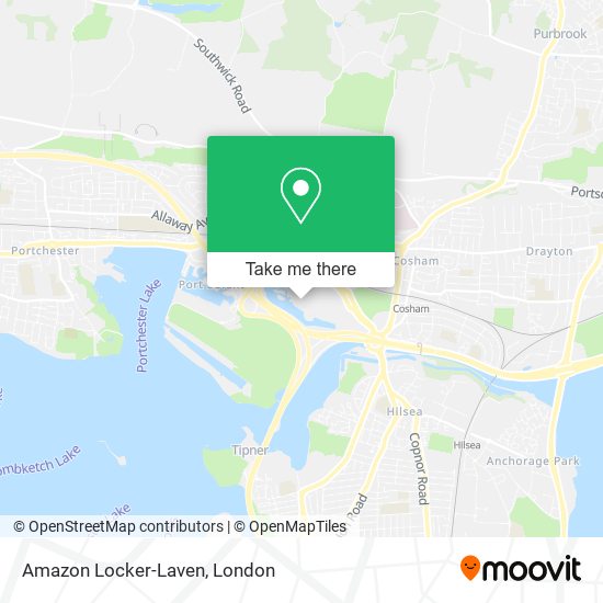 Amazon Locker-Laven map